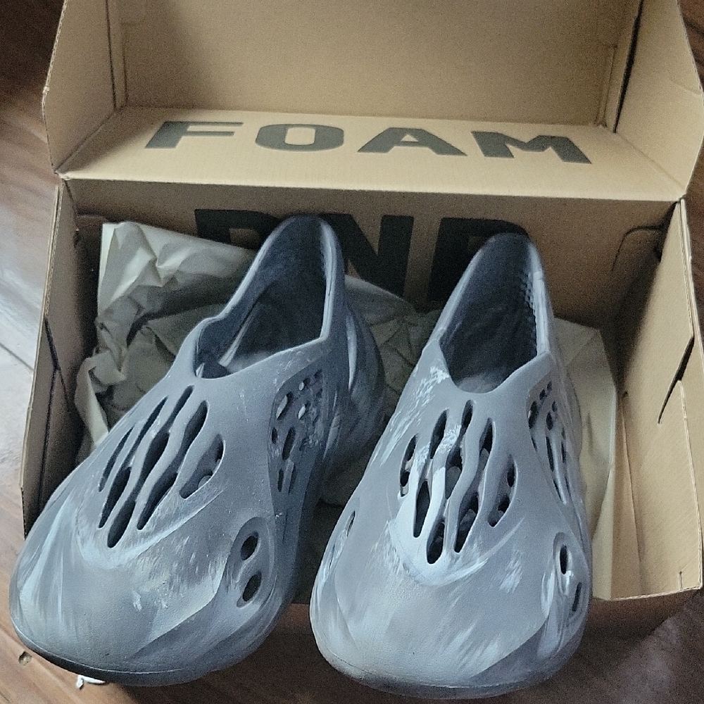 Gray Foam Slip-On Shoes